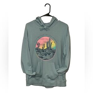 Pretty Rebellious Teal “It’s Better In The Desert” Hoodie
